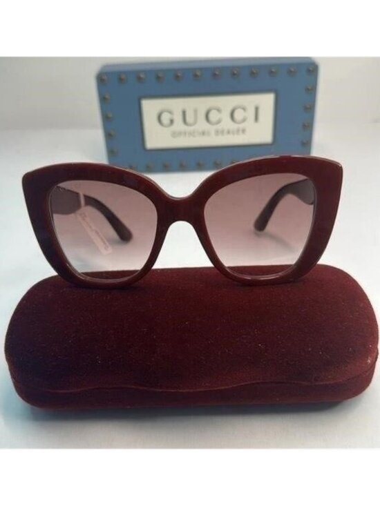 New Authentic Gucci Oversized GG0327S 006 Butterfly Sunglasses main image 9